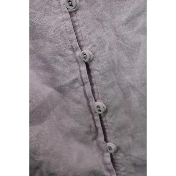 Forever 21 Lavender Maxi Button Up Dress-Linen Blend-Small - Picture 6 of 10